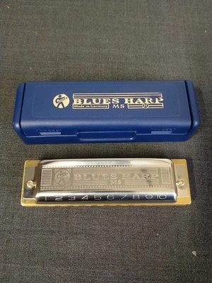 Harmonica M.Hohner Blues Harp Germany Parfait État Livraison Offerte !!! - Photo 1/4