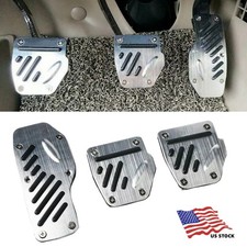 3pcs Non-slip Car Accelerator Pedal Foot Pedals Pad Cover Set For Brake Clutch