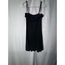 Women's Black Sleeveless Mini Dress M Party Cocktail Spaghetti Strap