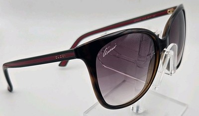 Gucci GG 3649/S 17LJS 56-17-140 Tortoise Green Red Sunglasses Italy Women E7