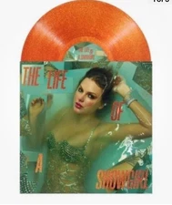 TAYLOR SWIFT - The Life Of A Showgirl LP Orange Glitter, Unique Photos And Poem