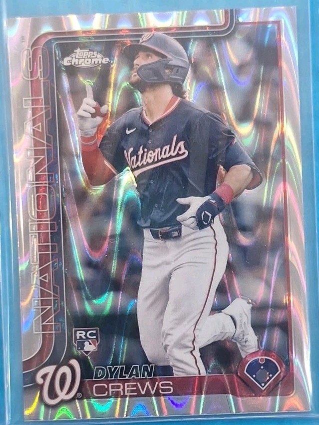 2025 Topps Chrome - Dylan Crews #146 RayWave Refractor (RC) Nationals 