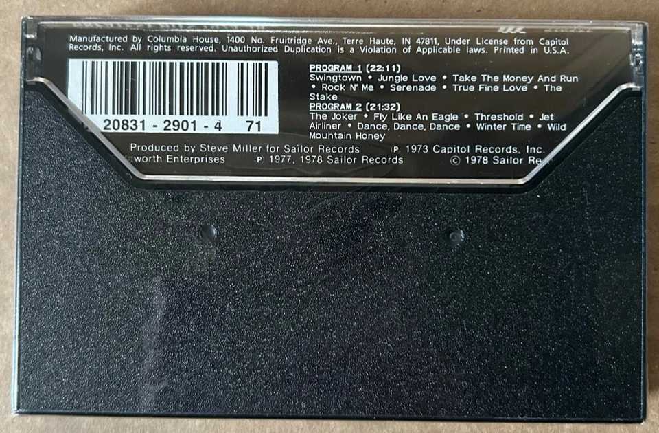 Steve Miller Band - Greatest Hits 1974-78 - Cassette - Brand New - Image 2 of 2