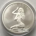 2019 Silver Shield MAKE LOVE 1 oz Silver BU w/ FREE CAPSULE & COA #111- 999 Pure