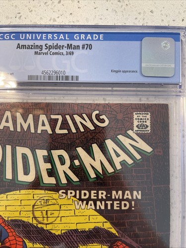 The Amazing Spider-Man #70 (Marvel Comics marzo 1969) Cgc 5.5 ⭐️⭐️⭐️⭐️ - Foto 2 di 4