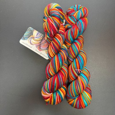 MADELINETOSH SPORT MERINO  YARN - 2 Skeins ''Clementine'' 170yds - NOS