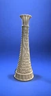 Anchor Hocking Milk Glass Bud Vase - Stars and Bars - 9 Inches Tall - Vintage G2