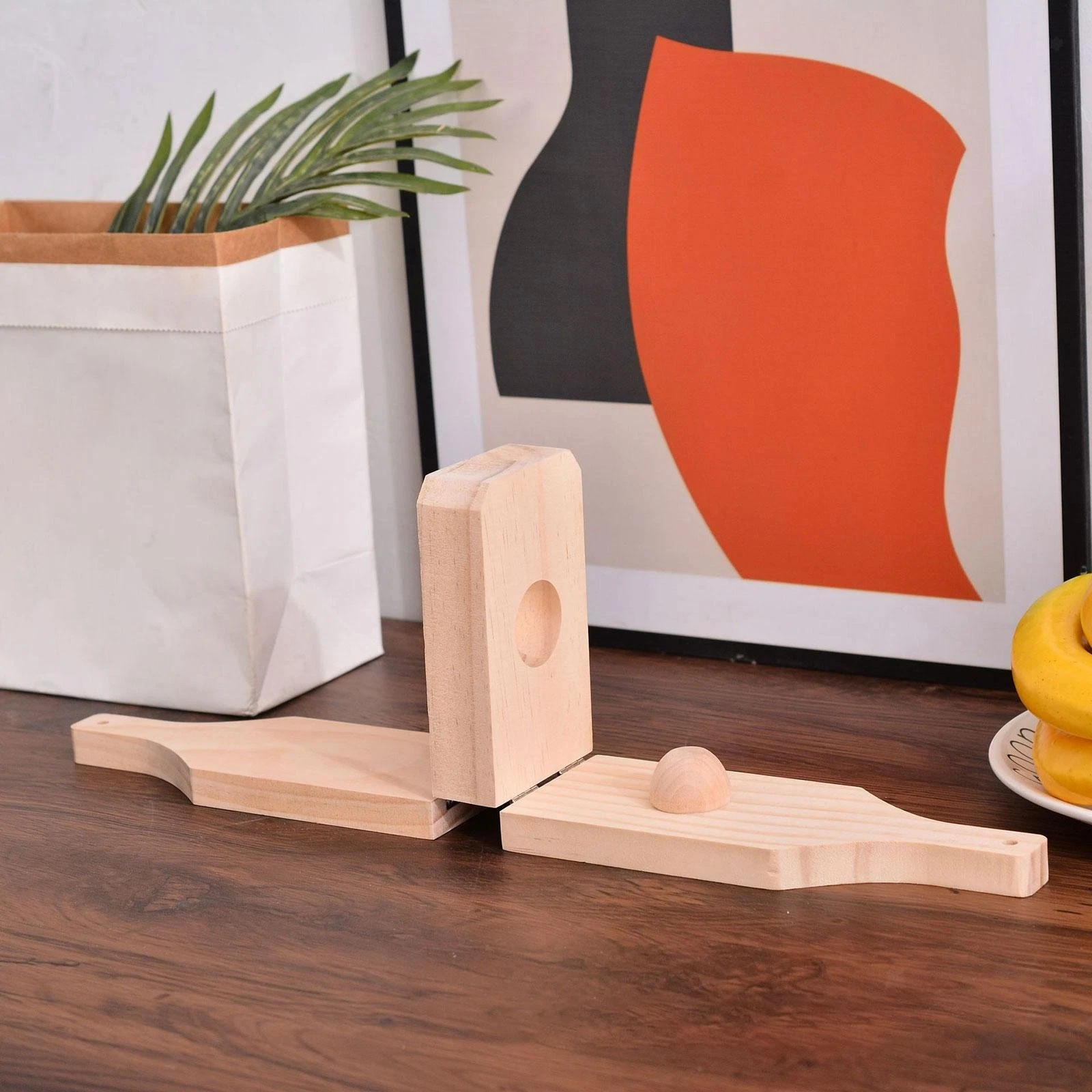Food Clip Manual Fruit & Vegetable Tools Kitchen Accessory Wooden Plum
