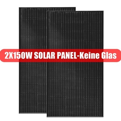 300W Solarpanel Mono 12v Solarmodul für BalkonkraftwerkWohnmobile kein Glaspanel