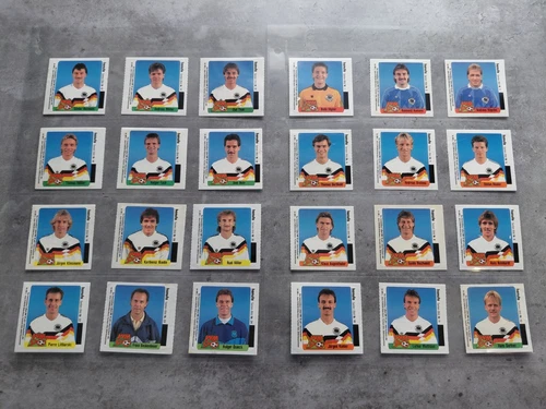 Ferrero Duplo Hanuta World Cup 1990 All 24 Stickers Hanuta (No Case)
