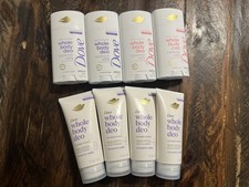8 Pc Dove Whole Body Deodorant Cream Stick Coconut  Vanilla Raspberry Rose