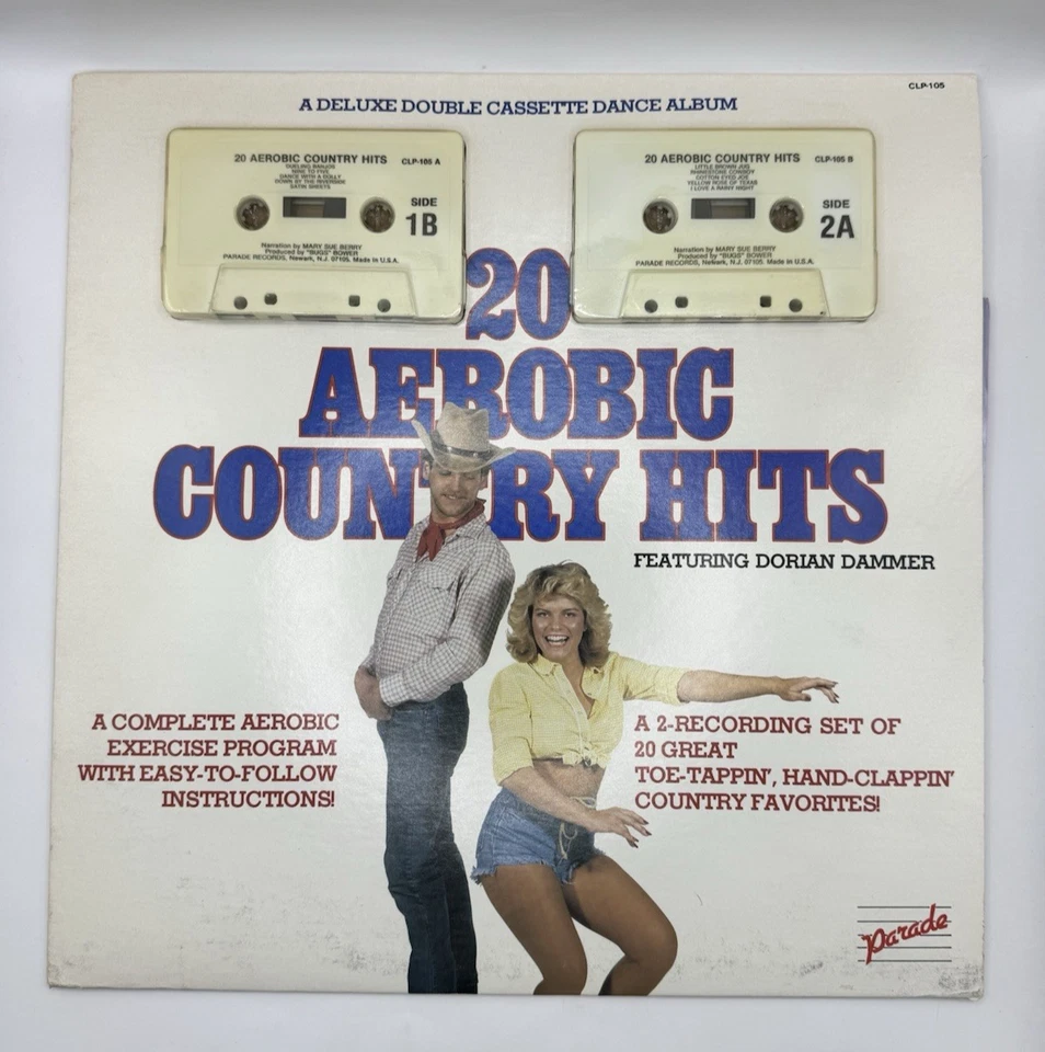 20 Aerobic Country Hits Cassette Set CLP-105 Exercise Program with/Poster - Image 2 of 4