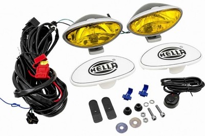 (NOS) Vintage Hella FF100 Comet Free Form Fog Lamp System Halogen Set (Unopened)