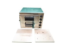 VEVOR Electric Pizza Oven 356mm 2-Tier Stainless Steel Silver Commercial