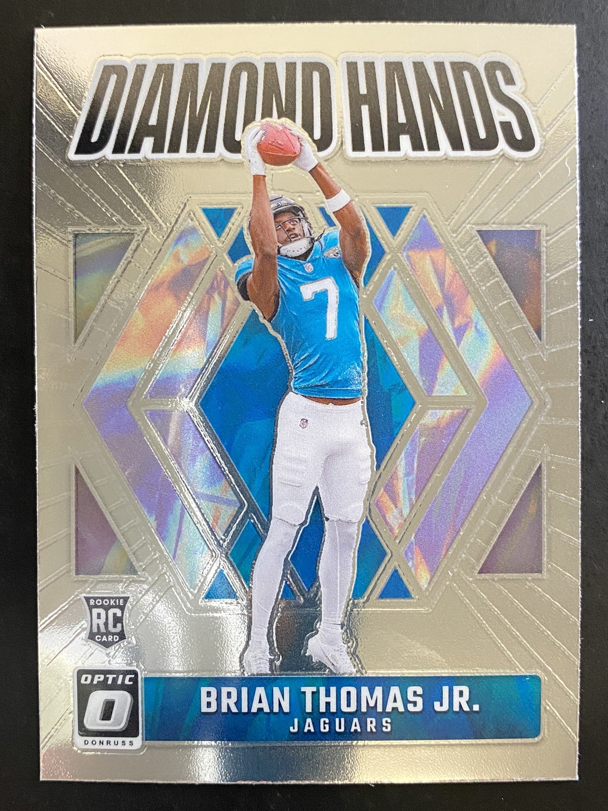 Brian Thomas Jr. 2024 Donruss Optic Diamond Hands Rookie Jacksonville Jaguars #2