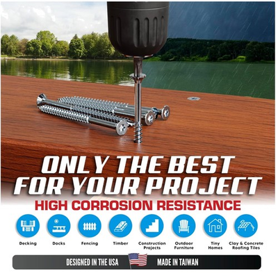 #ad Eagle Claw Fasteners 305 Grade Stainless Steel Deck Screws $181.49