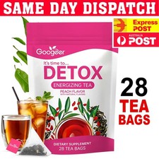Authentic Detox Tea Slimming Weight Loss 28 Tea Bags Peach Flavor LULUTOX