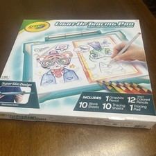 Crayola LED Light-Up Teal Tracing Pad Coloring Board Tablet For Little Artists