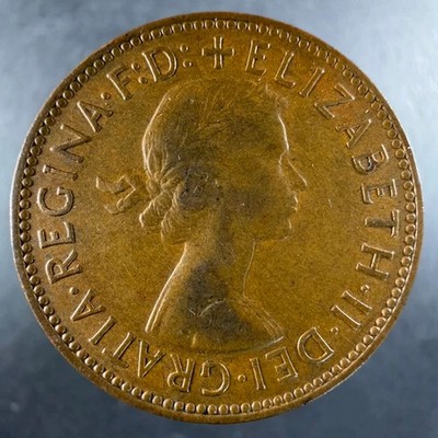 1964 Great Britain Half Penny Bold Design Golden Hind