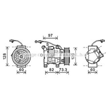 Kompressor Klimaanlage für Toyota Hilux VII Pick-up _N1_ _N2_ _N3_