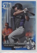 2017 Bowman Chrome Prospects Blue Refractor 70th Anniversary Brian Mundell 2a9
