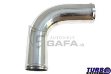 Aluminium 90&deg; Elbow Pipe 60mm Polished Intake Intercooler Tube 30cm