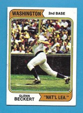 1974 Topps #241 GLENN BECKERT San Diego Padres Washington Nat’l League