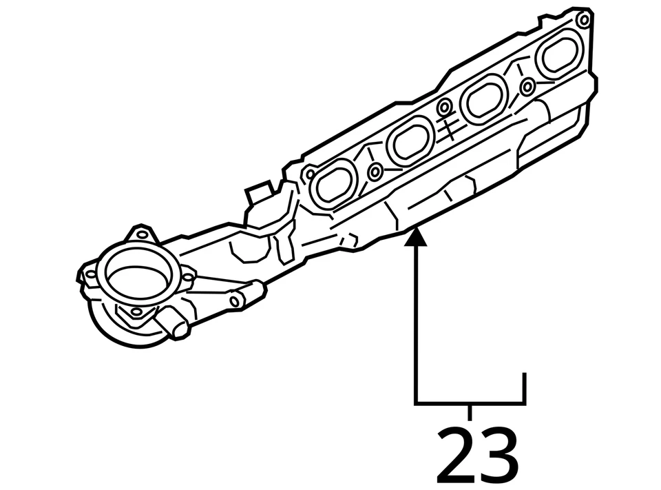 2014 - 2018 BMW X5 4.4L ENGINE RIGHT PASSENGER INTAKE MANIFOLD 70517233 OEM - Image 4 of 4