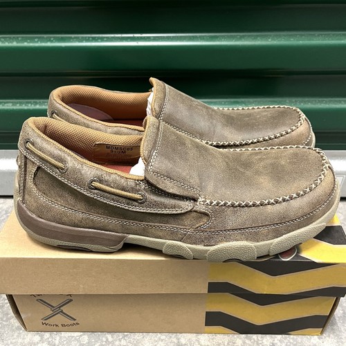 Twisted X Work Comp Toe ASTM EH Driving Moc Loafer Slip-on Shoe Sz 9.5 M NEW - Picture 2 of 10