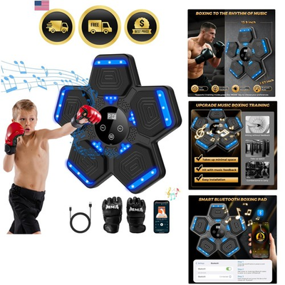 #ad #ad 2026 Music Boxing Machine for Adults and Kids Smart Bluetooth Boxing Trainin... $148.53