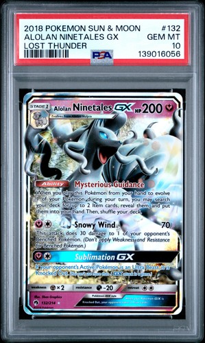 Alolan Ninetales-GX graded PSA 10 for sale on eBay