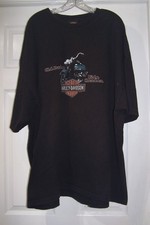 VTG HARLEY DAVIDSON Hanes BEEFY Preshrunk T Shirt Knoxville TN-Made in USA 4XL
