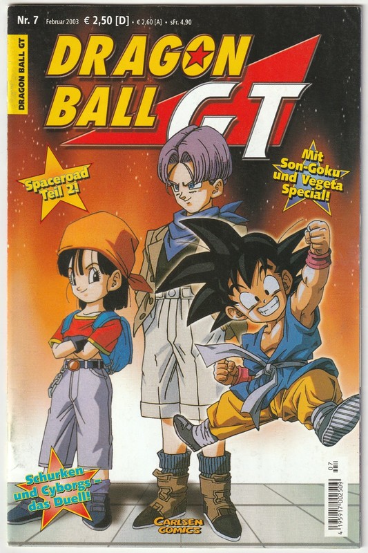 ✪ DRAGON BALL GT #7, CARLSEN 2003 MANGA COMIC BOOK Z1/1-