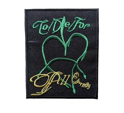 To Die For Patch, To Die For Iron On Embroidery Patch, Gothic Metal Band Patch