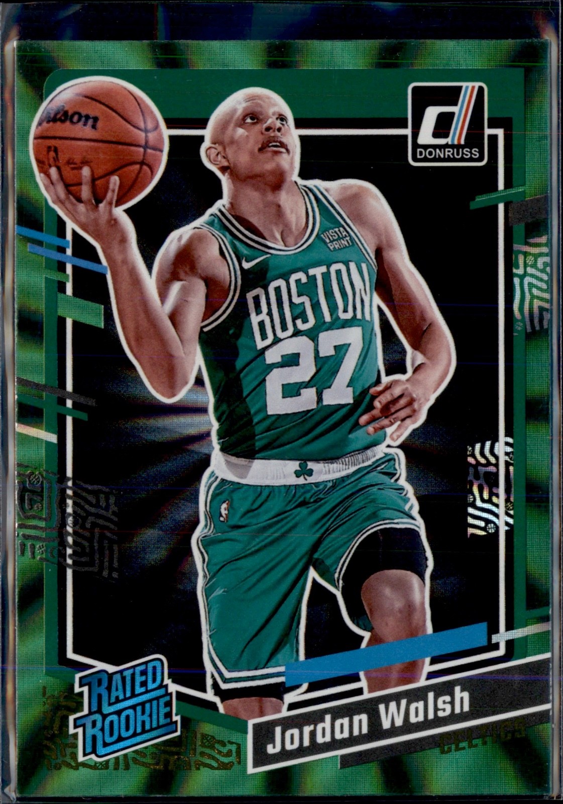 2023-24 Donruss Jordan Walsh Green Holo Lazer Rated Rookie #229