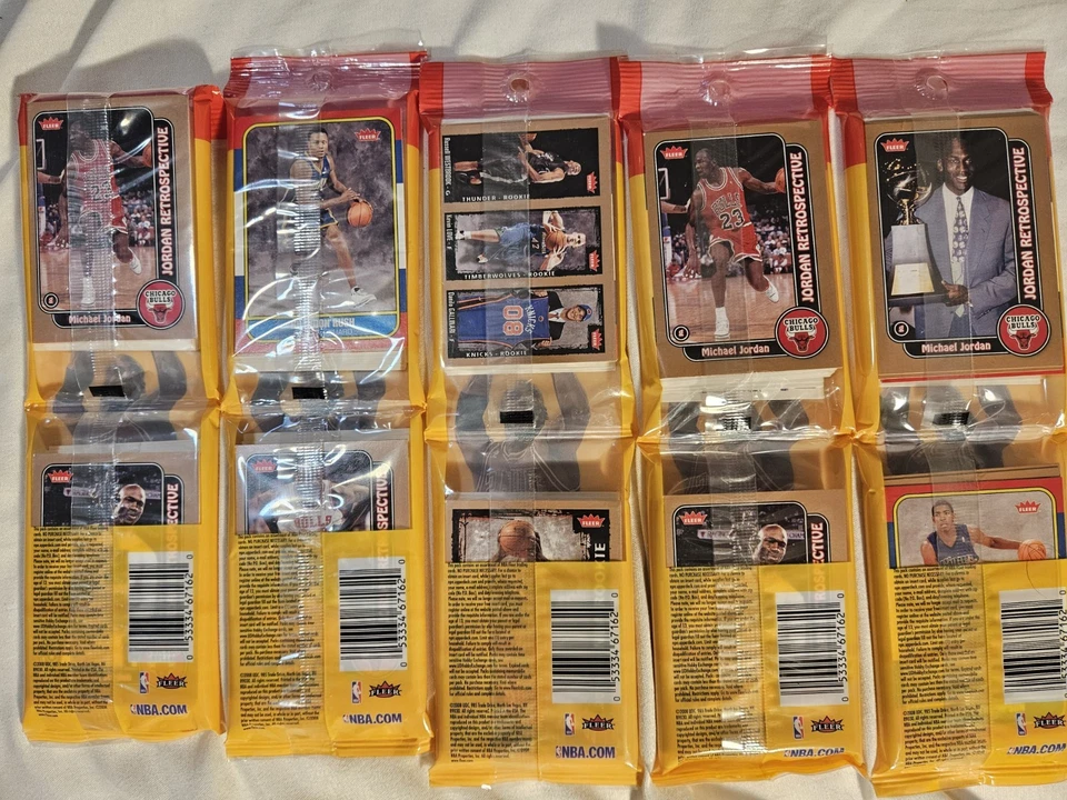 2008/09 FLEER 篮球卡 RACK PAC 2 迈克尔·乔登斯每包图片 — 第 4/4 张图片