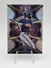 2022 Panini Select Christian Yelich Phenomenon Holo Prizm #P8 Milwaukee Brewers