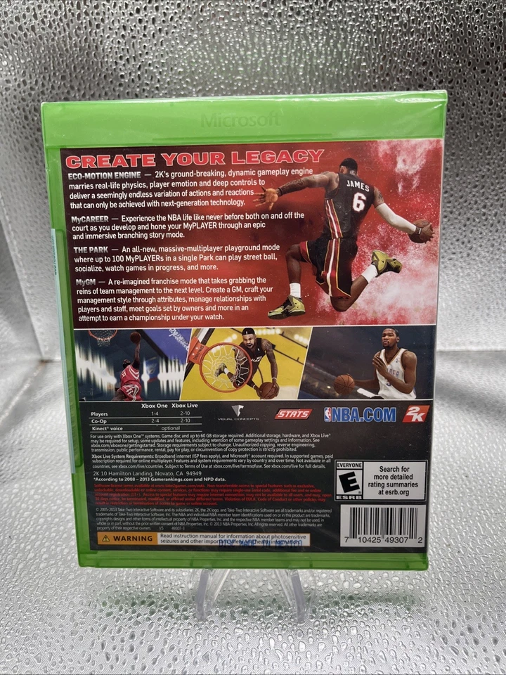 NBA 2K14 (Microsoft Xbox One, 2013) Brand New Factory Sealed!! 🔥 Rare - Image 3 of 3