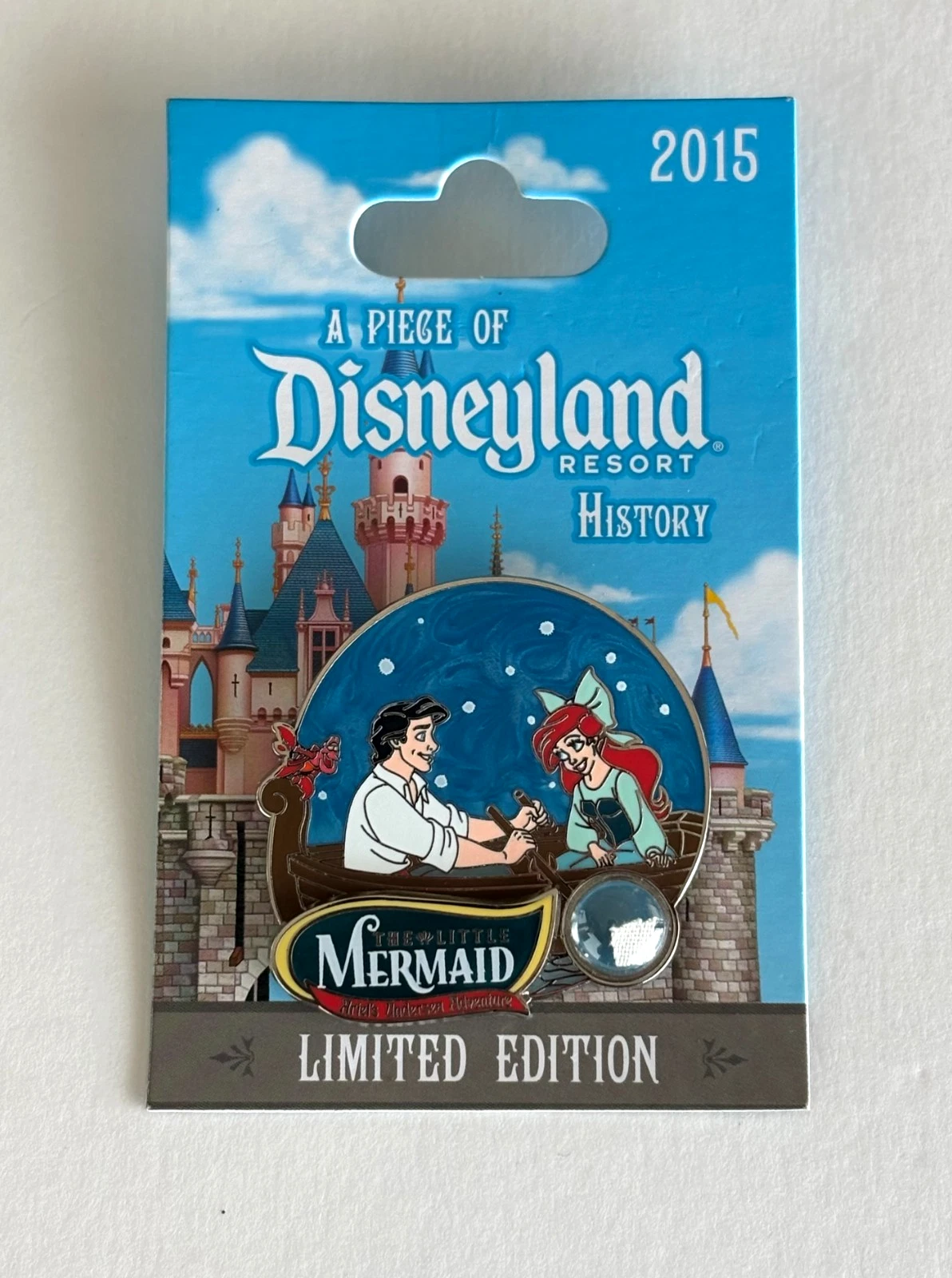 2015 DLR Ariel's Undersea Adventure Piece of Disney History LE Disney Pin