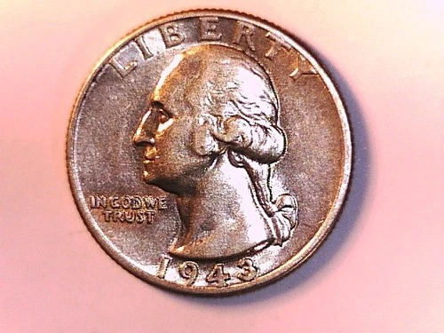 U S 1943 Washington 1/4 Dollar extra FINE