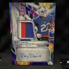 2024 Panini Spectra Ray Davis Buffalo Bills Prizm 23/70 Rookie Patch Auto
