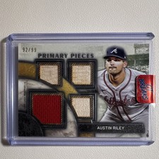 Topps Museum 2024 Austin Riley Quad Relics #SPPQ-ARI /99 Braves MLB