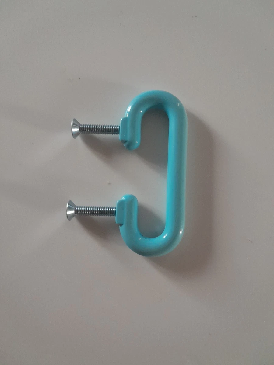 Poignée De Meuble Vintage Bleu Ciel, 65 mm
