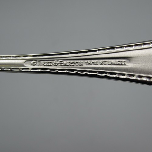 Reed & Barton Stainless BERKSHIRE MATTE - Cocktail Forks - Set of Twelve New - Picture 3 of 3