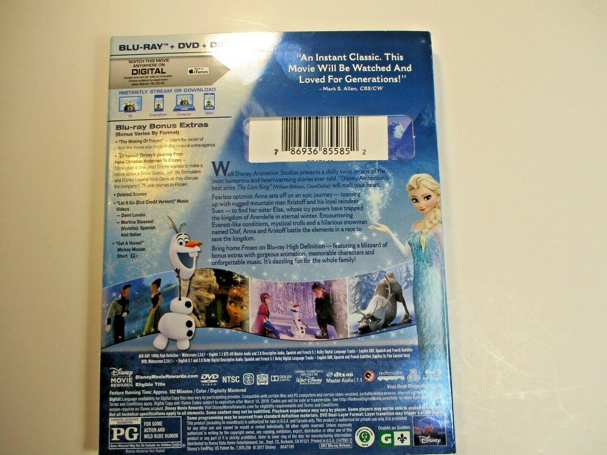 Disney Frozen Collector&rsquo;s Edition Blu-Ray+DVD+Digital New in 