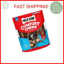 Milk-Bone Comfort Chews, Rawhide Free Dog Treats with Unique Chewy 16 Chews