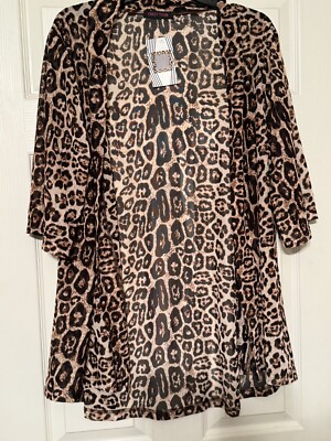 Leopard Kimono Cardigan Crazy Train One size