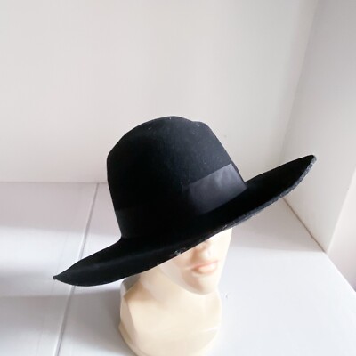 NWT Auxillary for Aritzia Black Classic Western Wide Brim  display picture 3