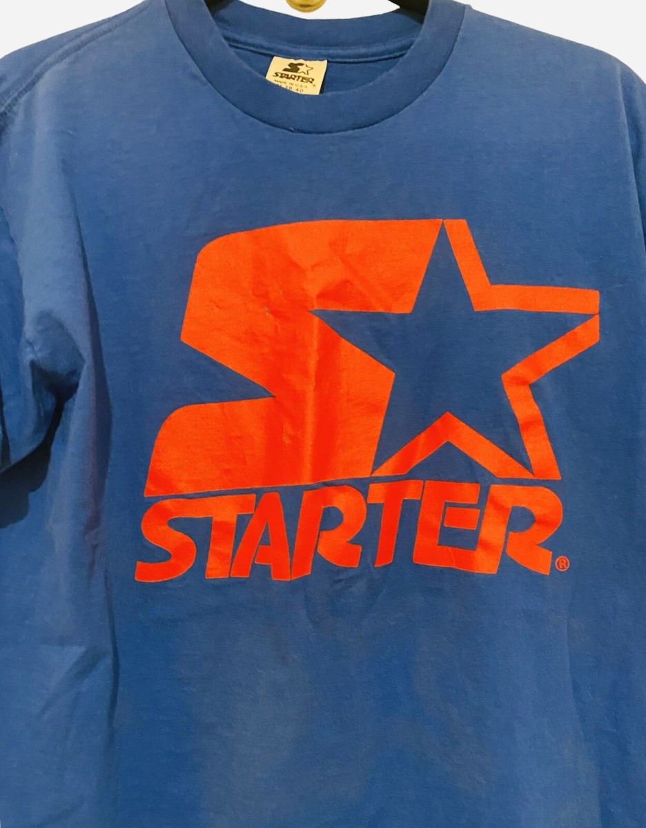 Starter Vintage Shirt Graphic Tee Sz Medium 38-40 Blue Red