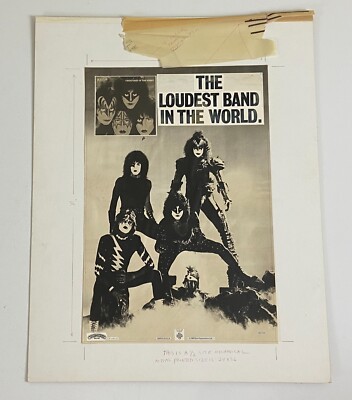 KISS Poster Art Production Layout Creatures Of The Night Loudest